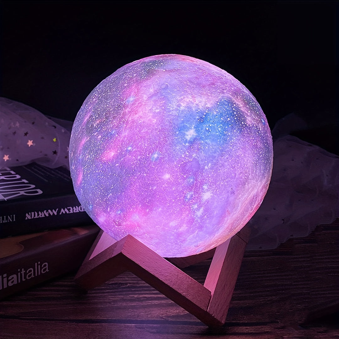 3D Printing Galaxy Lamp Moonlight