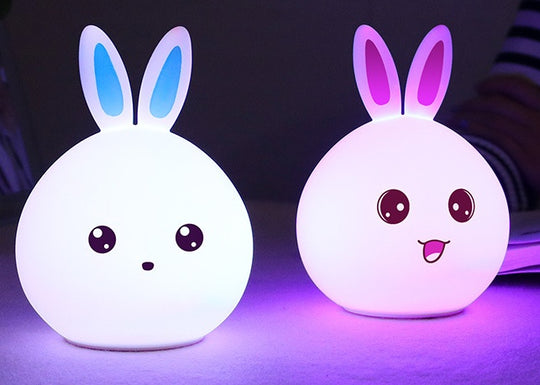 Colourful LED Rabbit Night Light for Kids