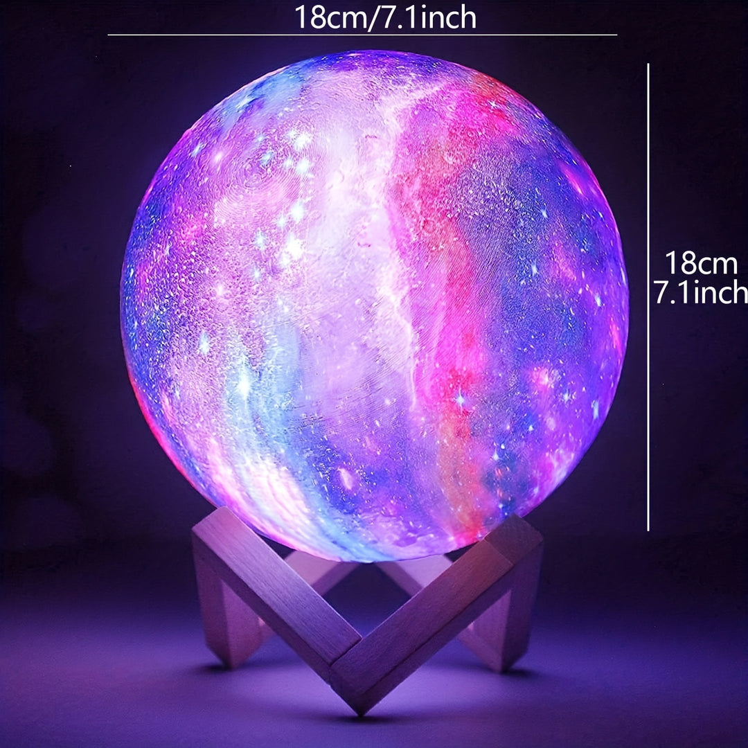 3D Printing Galaxy Lamp Moonlight