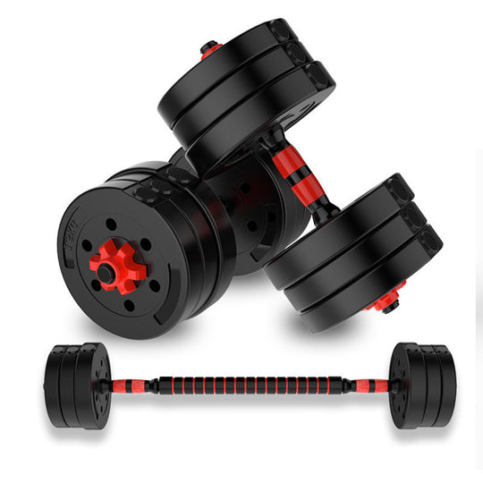 Adjustable Rubber-Coated Cement Dumbbells for Home Fitness