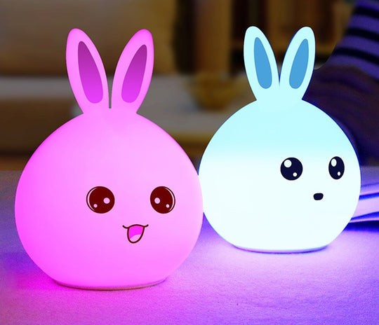 Colourful LED Rabbit Night Light for Kids