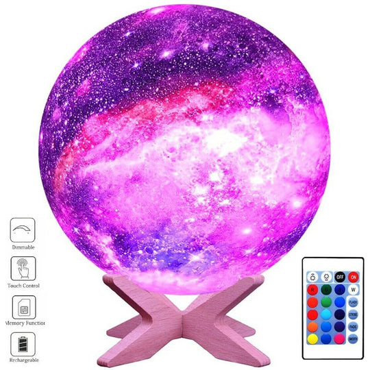 3D Printing Galaxy Lamp Moonlight