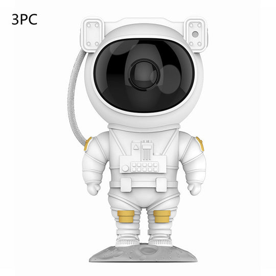 Astronaut-Themed Galaxy Projector Nightlight for Bedroom