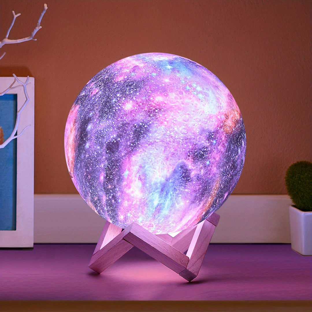 3D Printing Galaxy Lamp Moonlight