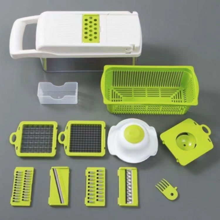 12-in-1 Manual Vegetable Chopper – Food Slicer & Onion Cutter