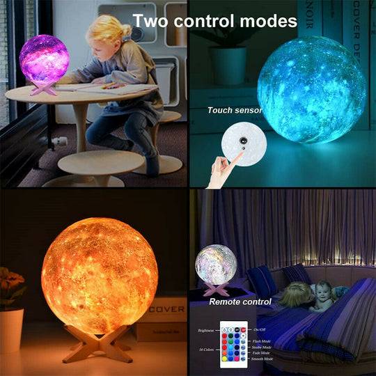 3D Printing Galaxy Lamp Moonlight